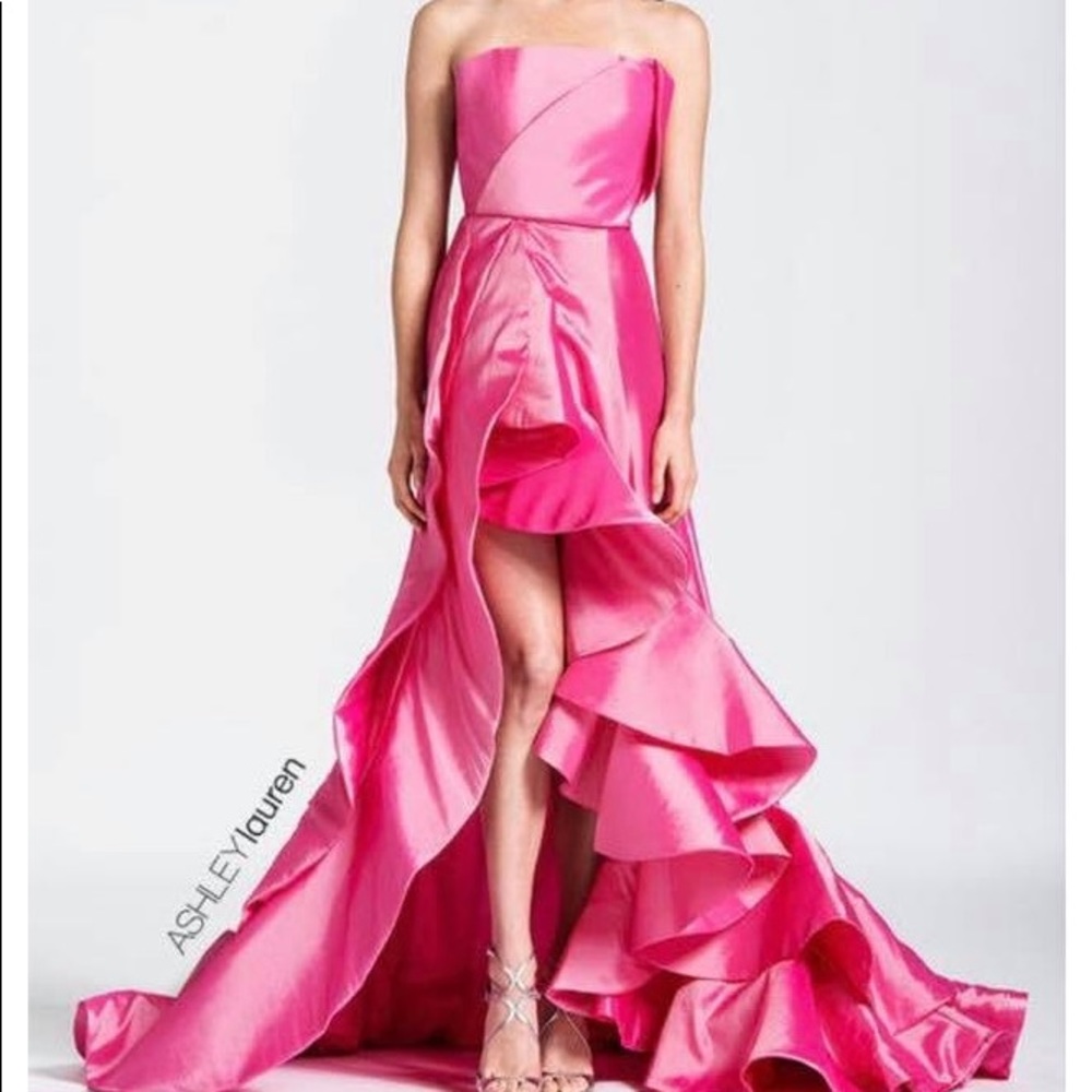 ASHLEYlauren pink pageant prom homecoming dress 4
